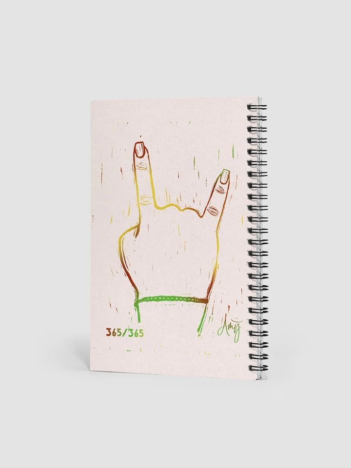 Linocut Rock On Notebook product image (2)