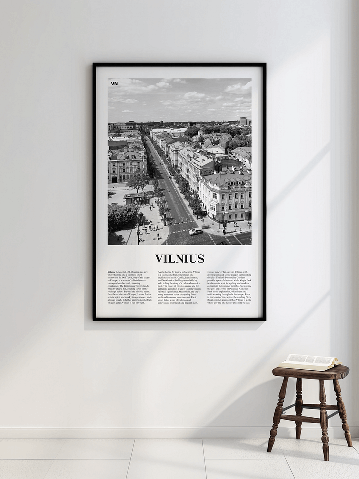 Vilnius 01 Newspaper Poster product image (4)
