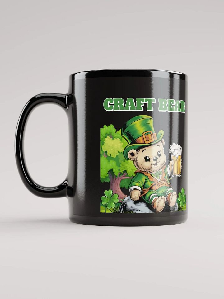 Craft Bear - St. Patrick's Day Black Coffee Mug product image (1)