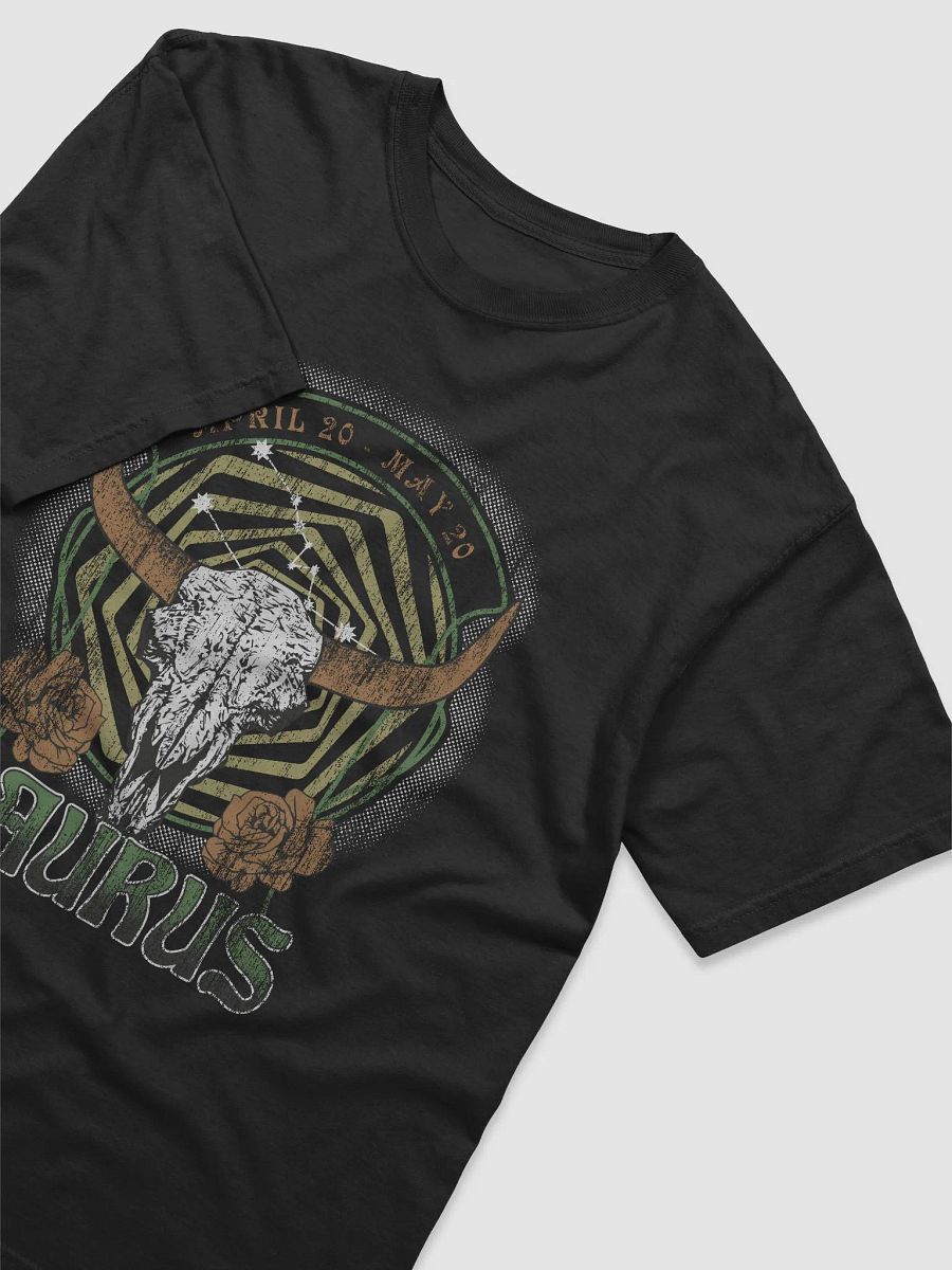 Taurus Zodiac Sign Tee | Art Nouveau-Style Grunge Streetwear T-Shirt for April 20 to May 20 Birth Months product image (8)