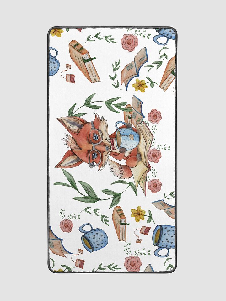Tea Time Fox Desk Mat product image (2)