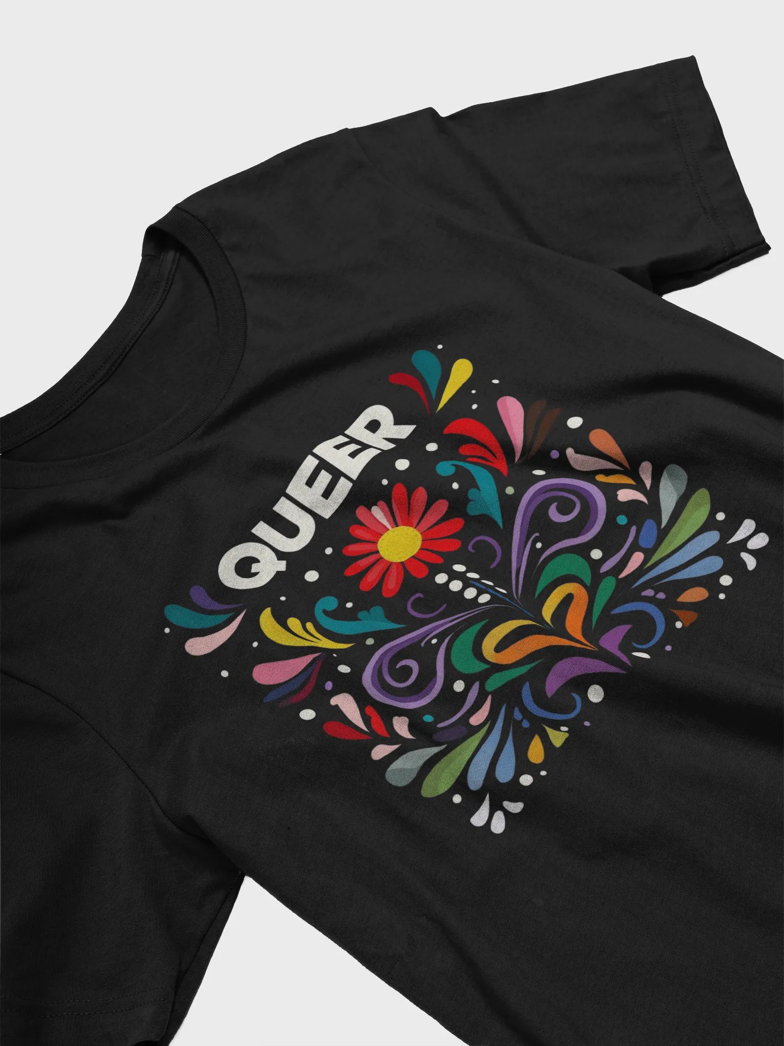 Queer Floral Folk Art Tee product image (3)
