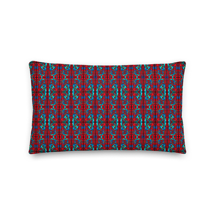 Red Stained Glass – Premium Decorative Pillow product image (2)