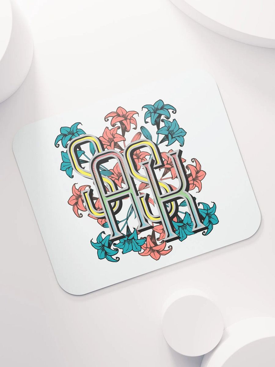 Sask Saskatoon Saskatchewan Flowers Floral Monogram Mouse Pad product image (5)