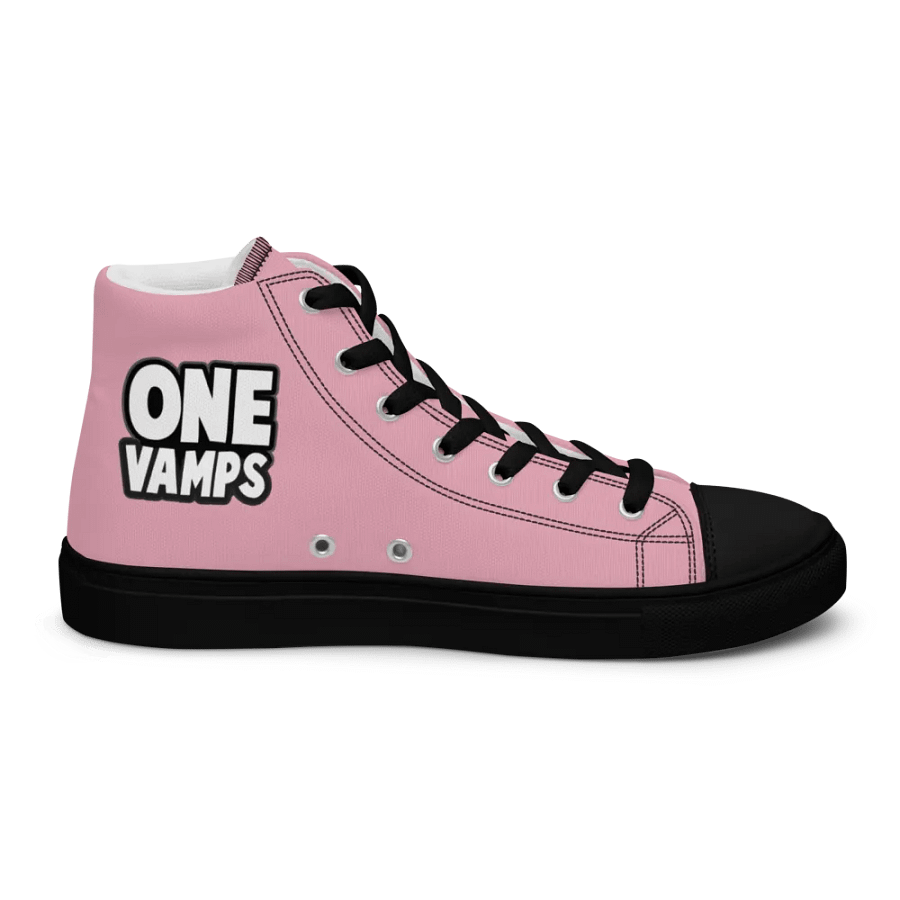 Women's High Top Canvas Shoes OneVamps Pink color product image (9)