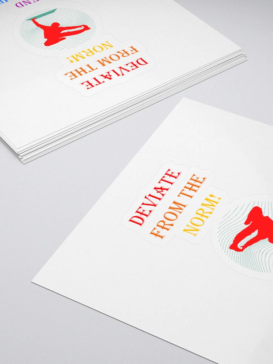 Deviate From The Norm: End Conformity! Sticker product image (4)