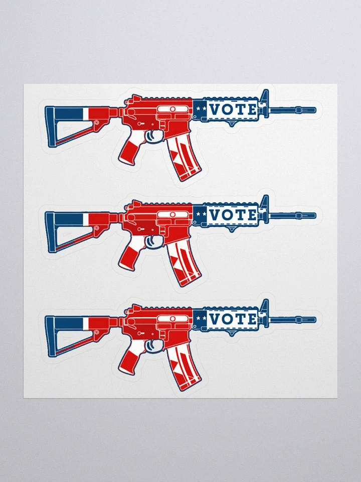 Three Vinyl Stickers 2nd Amendment Vote Design product image (3)