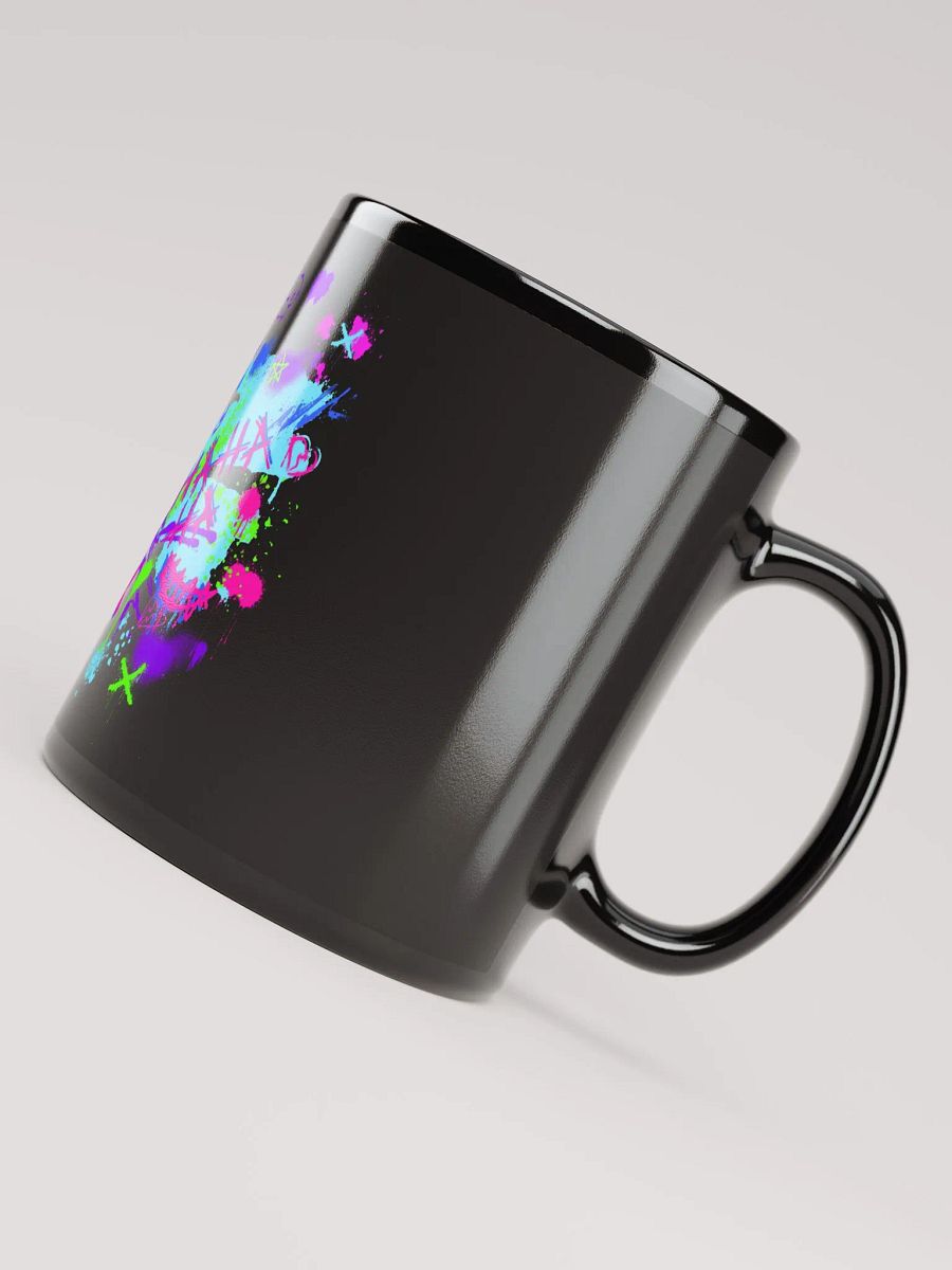 graffitti black glossy mug product image (5)