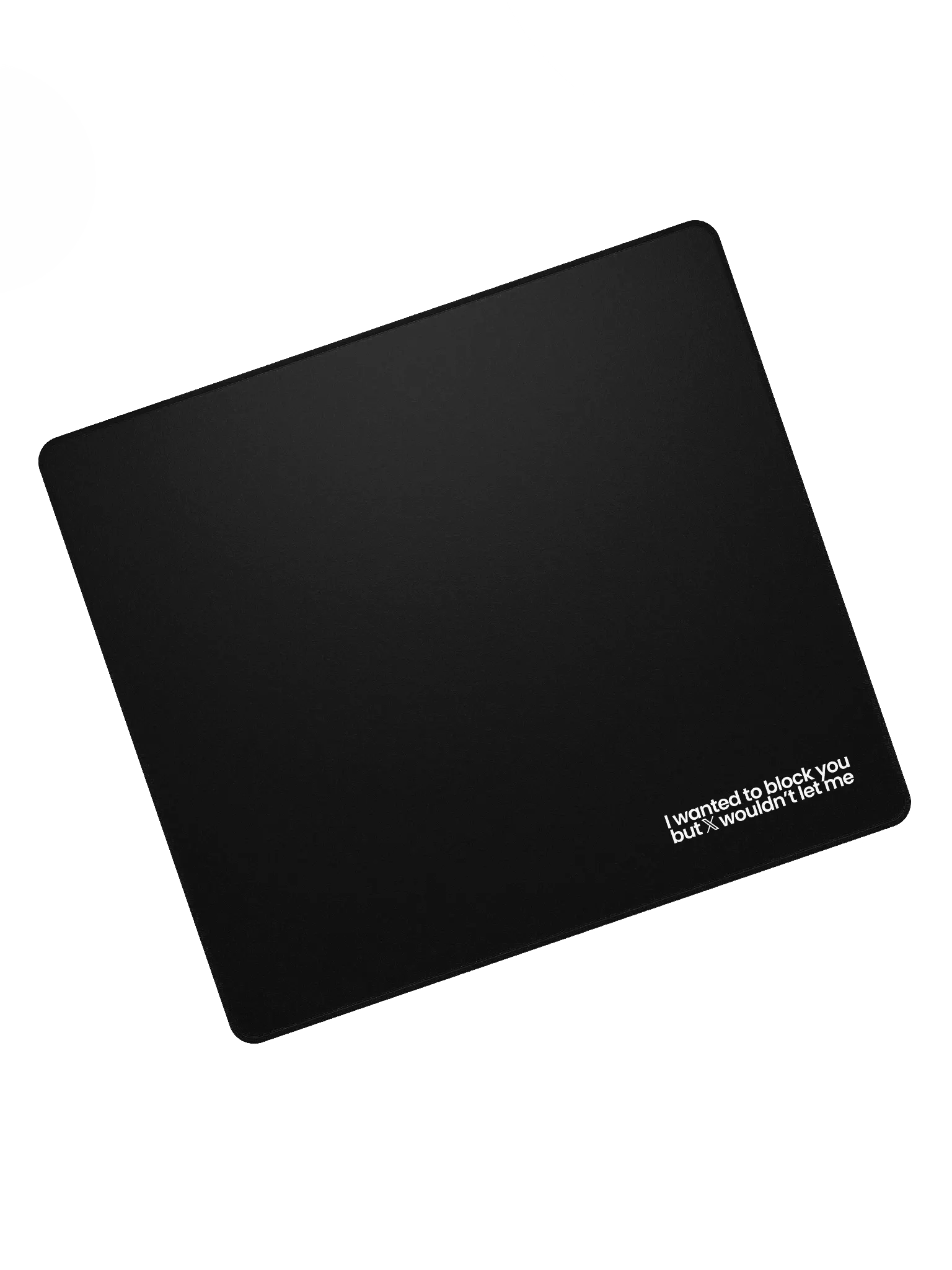 Blocked On X Mouse Pad - Black product image (7)