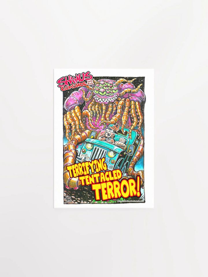 THE TERRIFYING TENTACLED TERROR POSTER! product image (1)