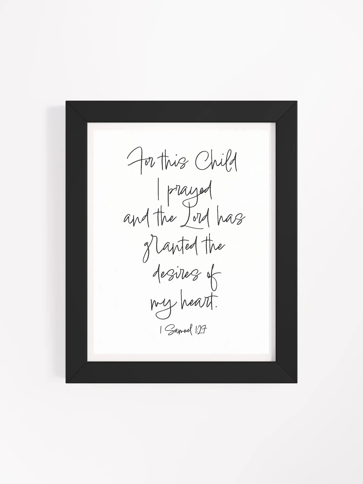 For this Child, I prayed - Framed product image (32)