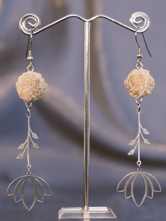 i feel Open - Desert rose selenite earrings product image (1)