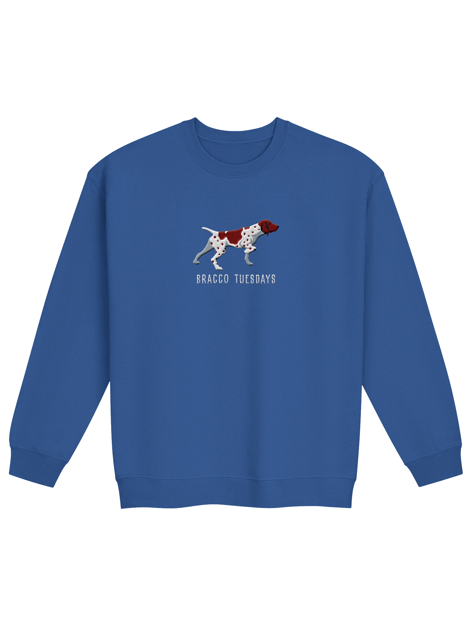 Bracco Tuesdays Sweatshirt (Embroidered) of a Bracco Italiano(Brown & White) product image (9)