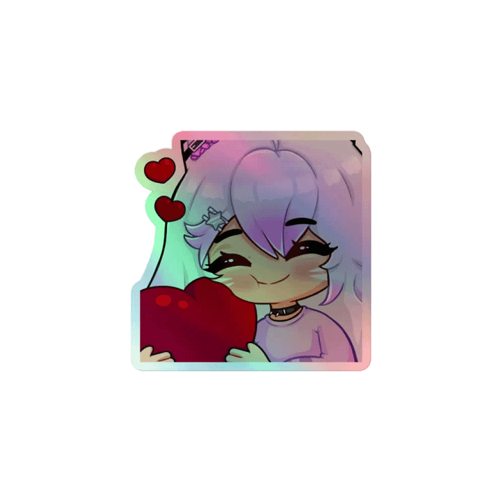 Meepa Love Holographic Sticker product image (1)