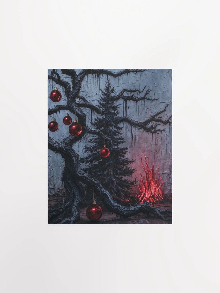 Black Christmas Tree Poster product image (7)