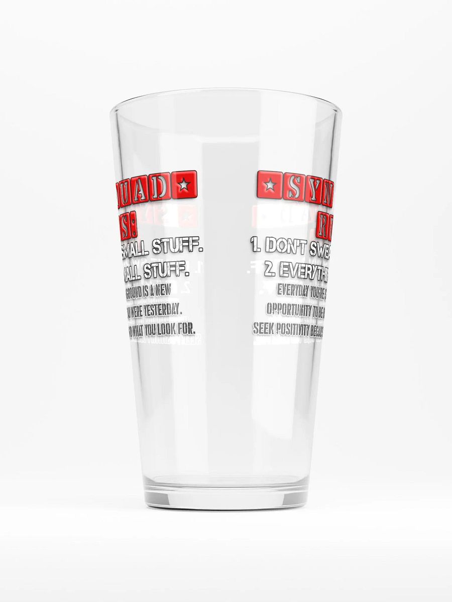 Synisisms Collection - 2 Rules Pint Glass product image (1)
