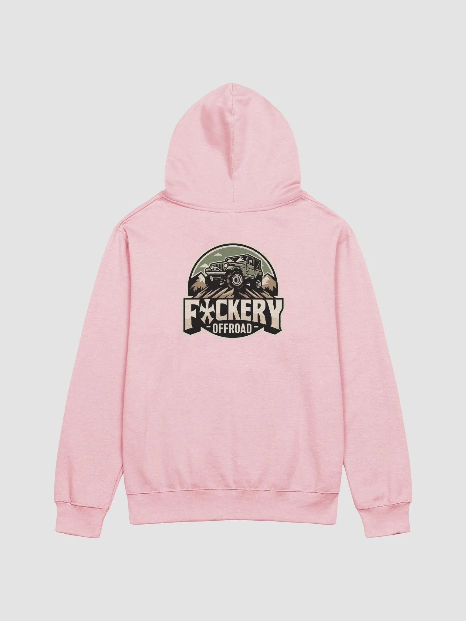 Ladies Pull-Over Hoodie with Fuckery Jeep Logo - Clean product image (8)
