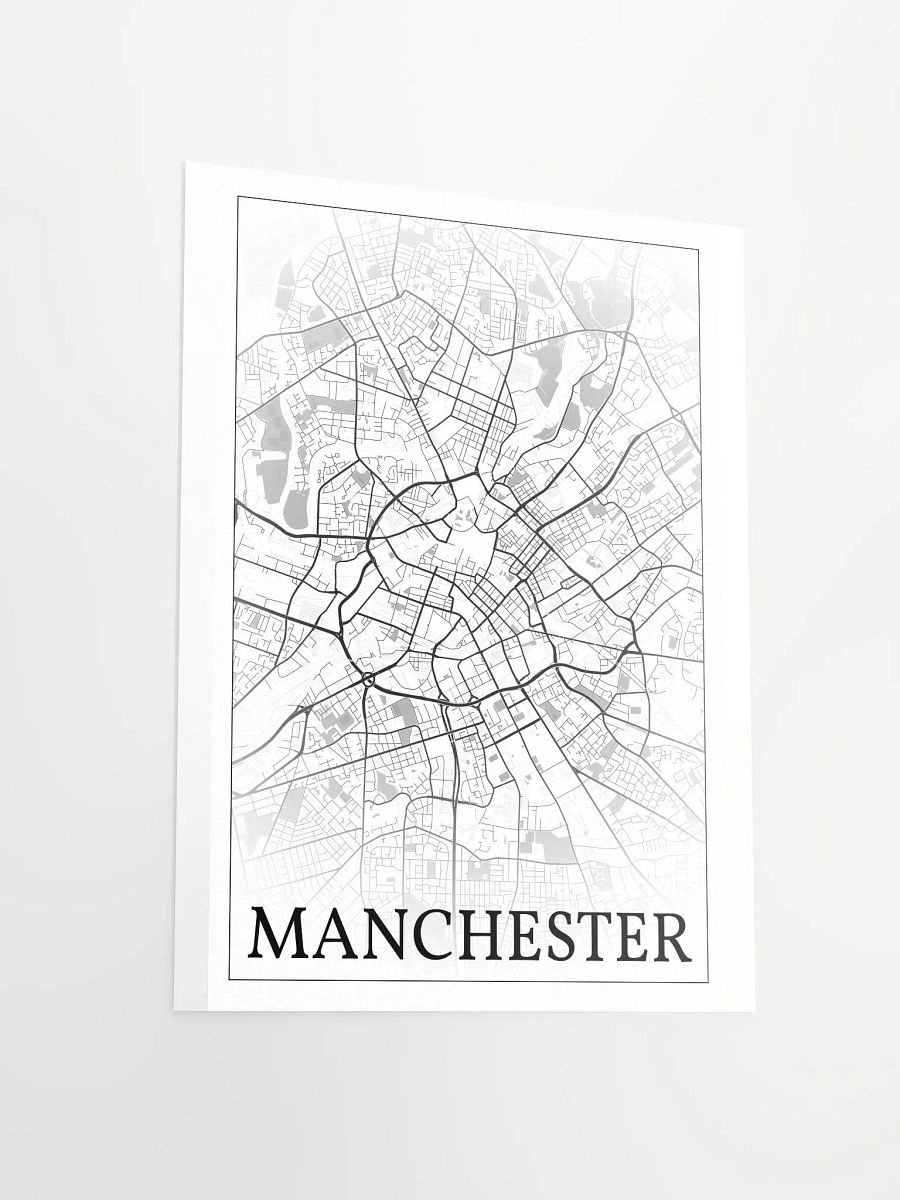 Manchester, England, city map print product image (11)