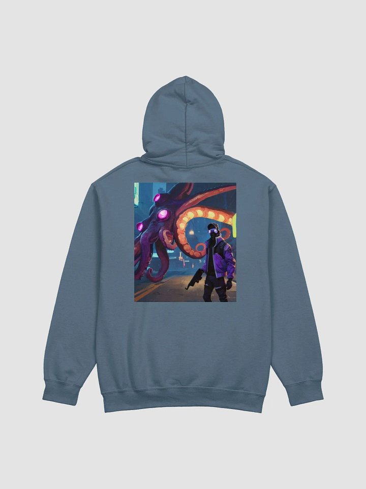Indigo blue Robot Klipto Hoodie product image (2)