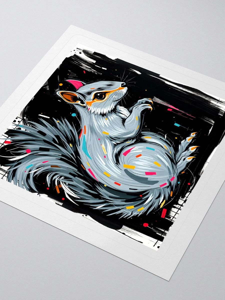Vibrant Squirrel Kiss Cut Stickers product image (9)