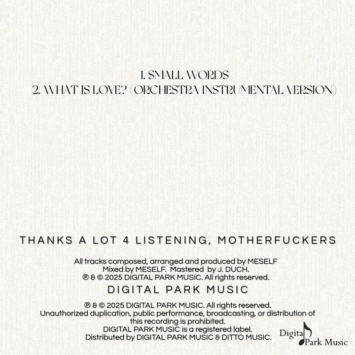 Small Words (Meself) product image (2)