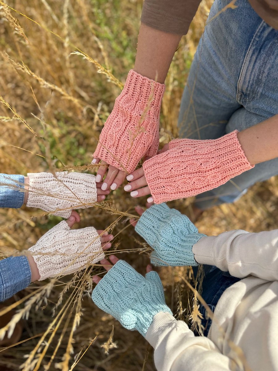 Deidra Fingerless Mitts Lightweight Crochet Pattern product image (4)
