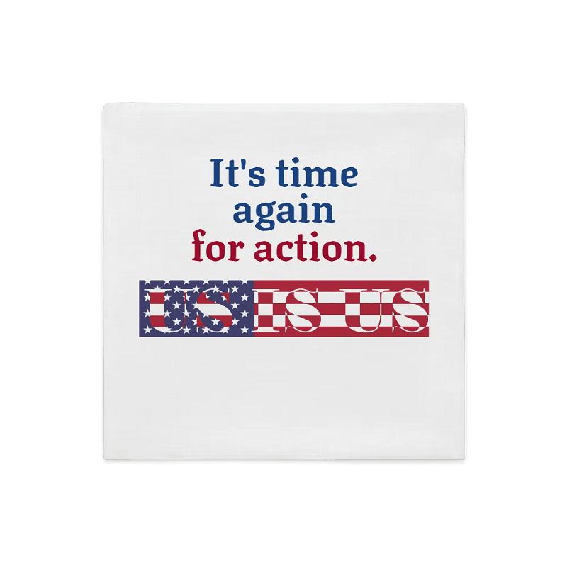 US IS US - Patriotic Action All-Over Print Pillow Case