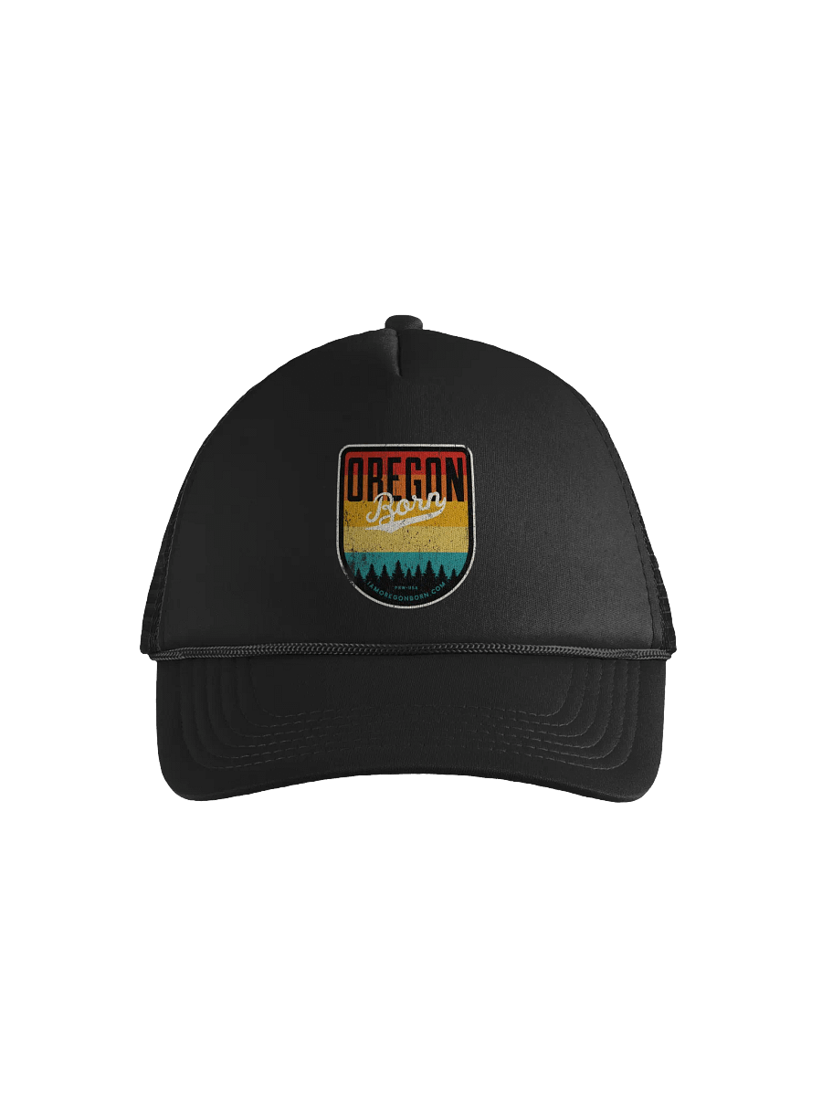 Oregon Born Vintage Shield Foam Trucker Hat product image (1)