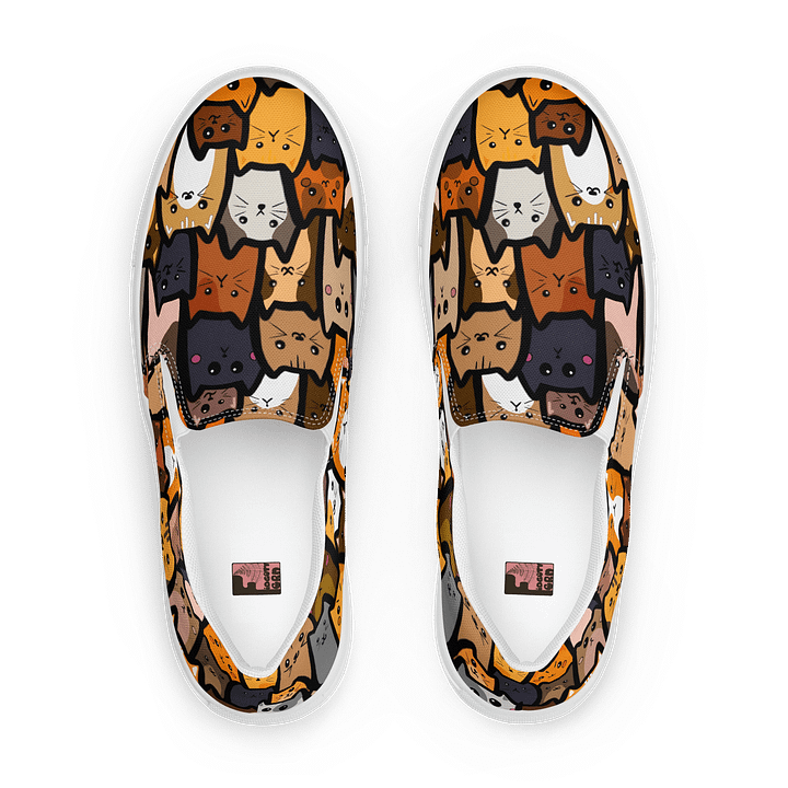 "Cats" Canvas Slip On Shoes (Men's) product image (1)