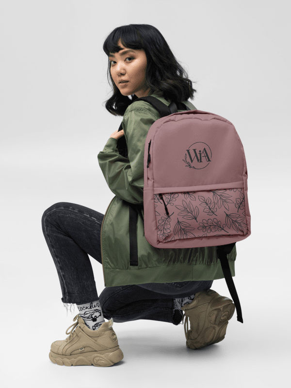 WIA Mauve Leaf Backpack product image (7)