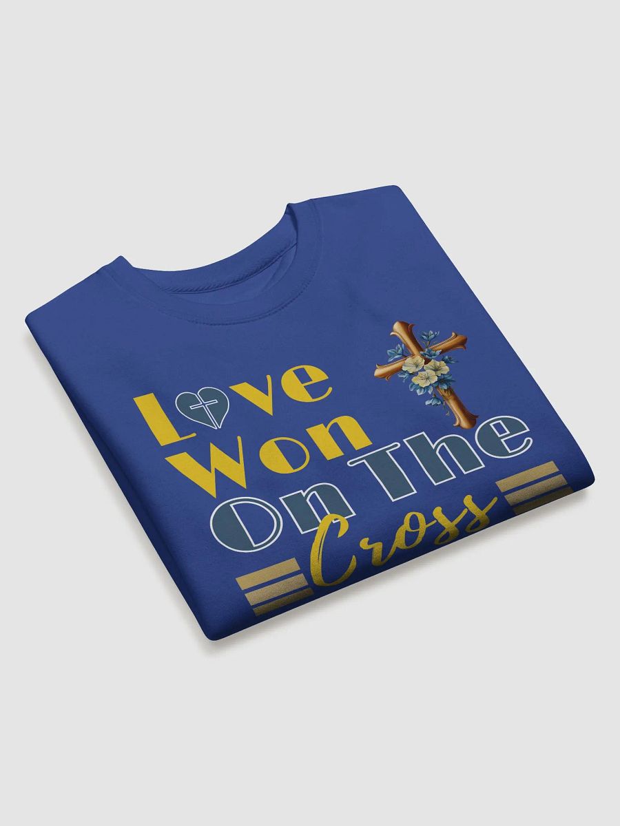 Love Won On The Cross, Christian Faith, Heritage Sweater product image (3)
