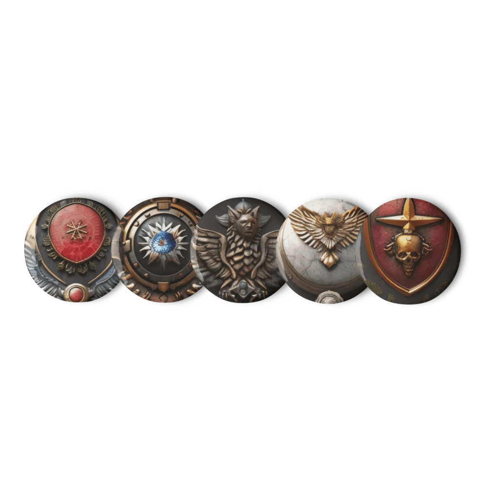 Winged Valor Pin Button Set product image (11)