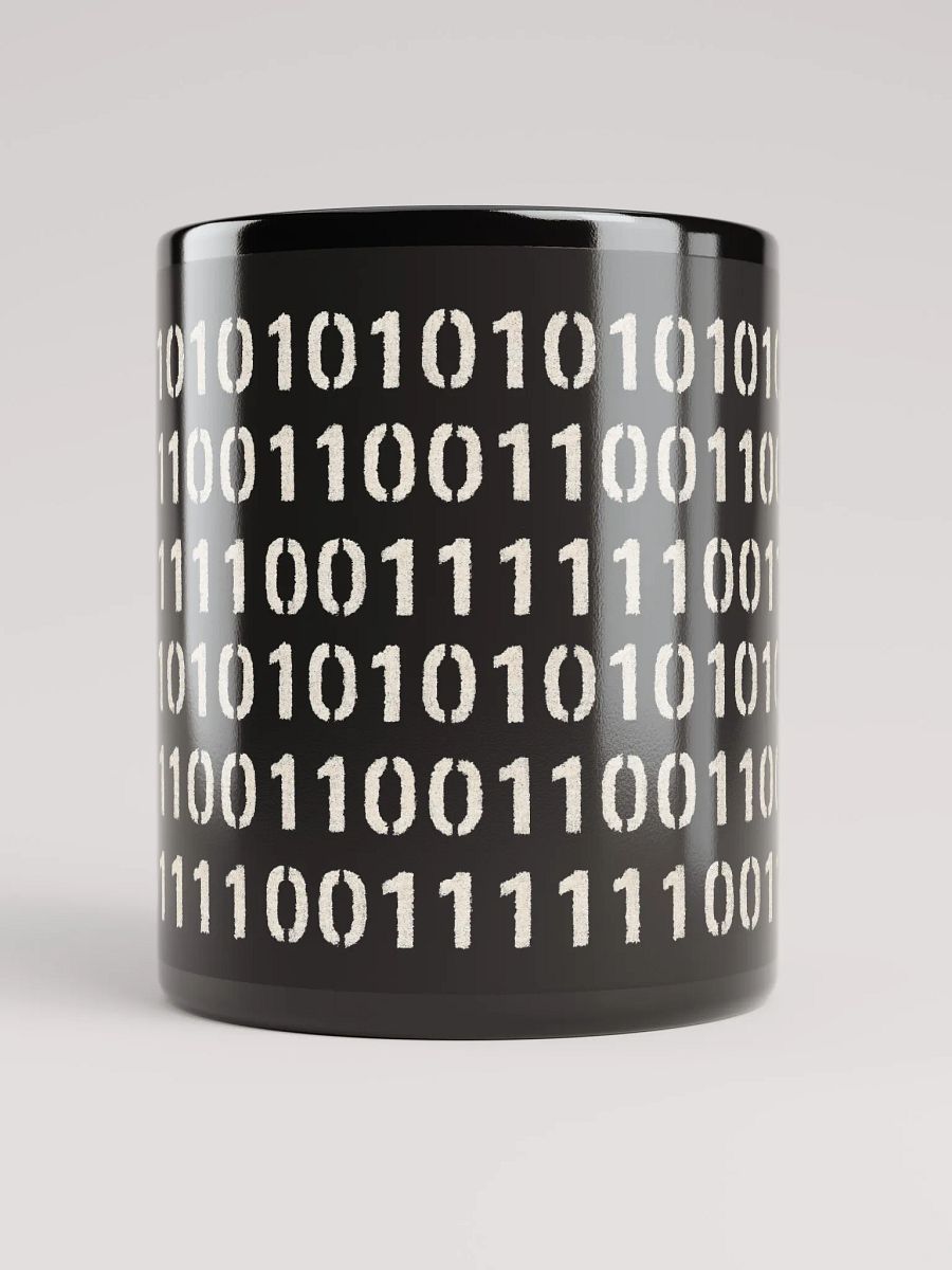 Black Binary Code Data Mug product image (5)