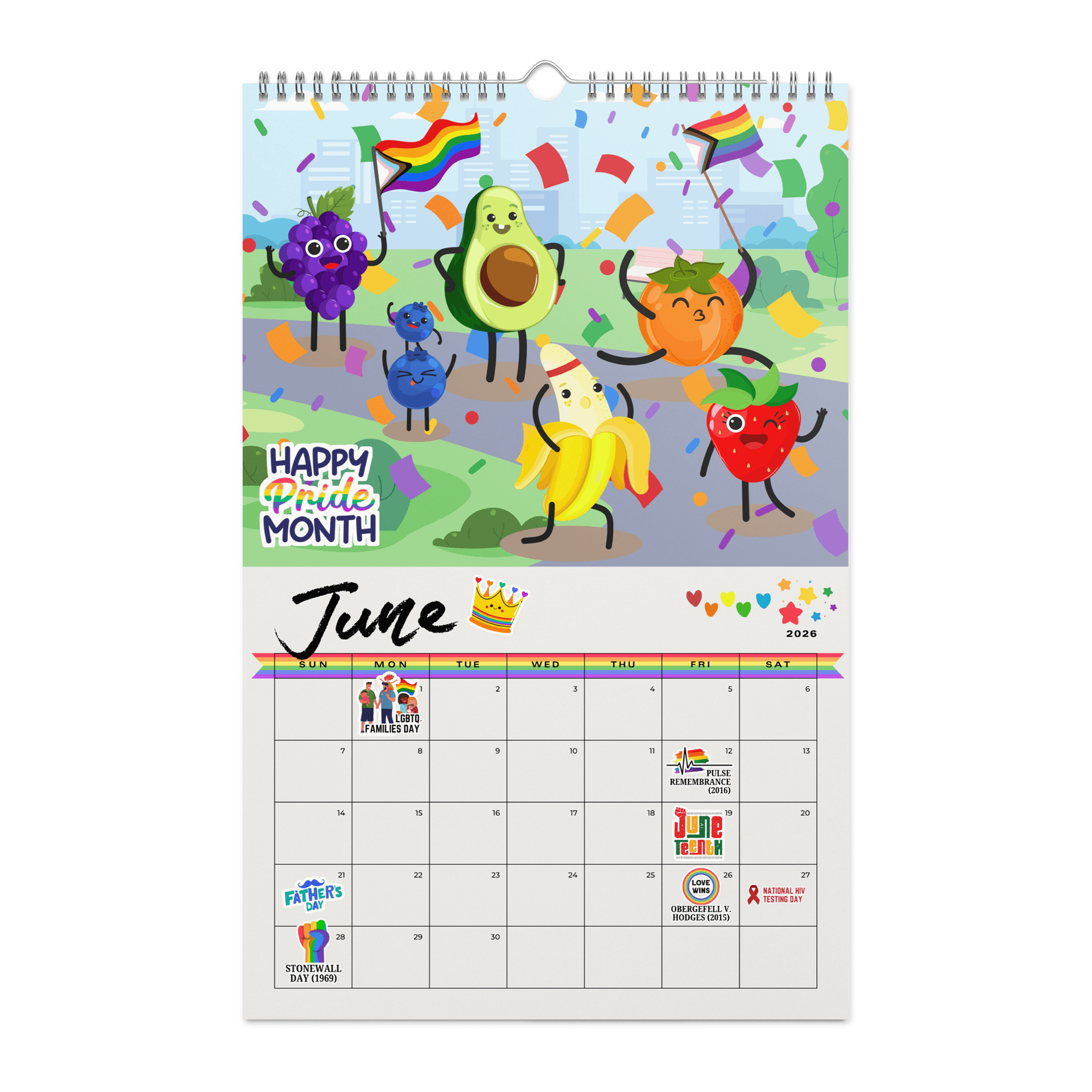 2026 LGBTQ+ Pride & Cultural Celebration Calendar product image (6)