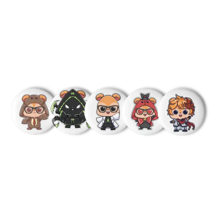 Kuma Cosplay Pins Set 001 product image (2)