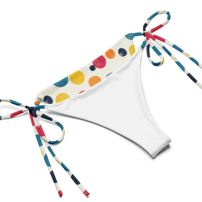 Polka Dot Illusion Vintage Retro String Bikini Set product image (8)