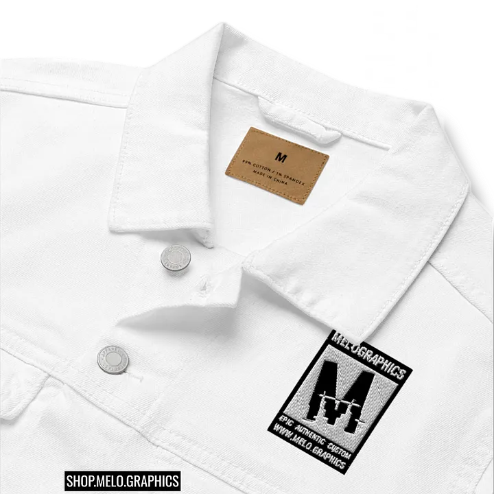 Rated M: Grey Stitched - Denim Jacket | #MadeByMELO product image (2)