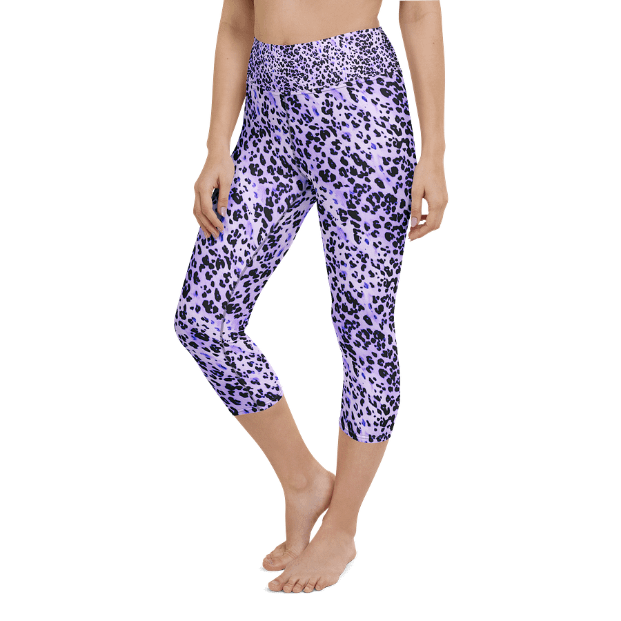 Purple Leopard Skin Capri Leggings product image (6)