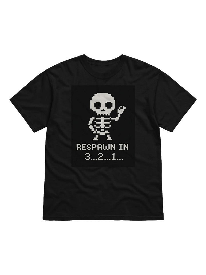 Pixel Art Skeleton Respawn T-Shirt product image (3)