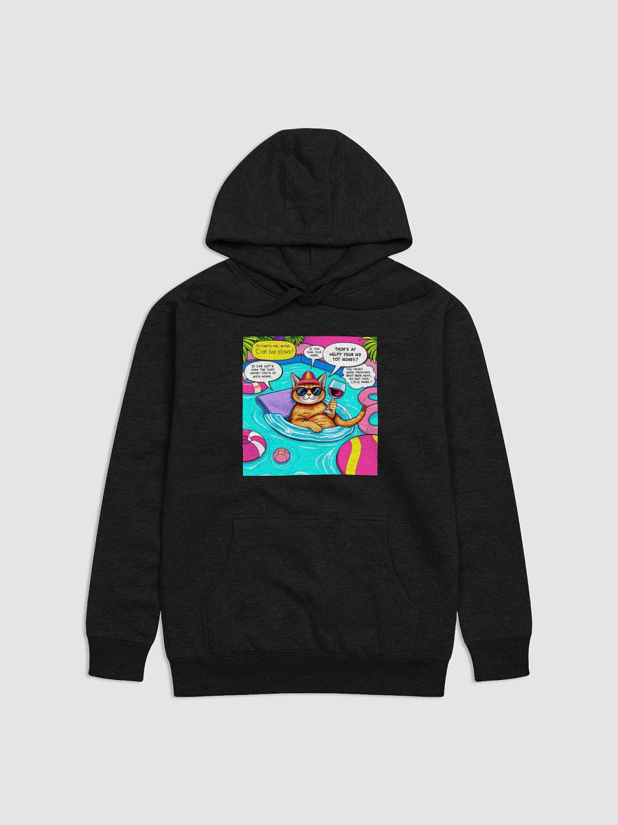 Wine Cat Pool Day Hoodie product image (5)
