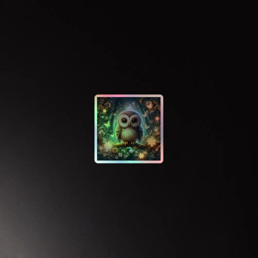 Enchanted Owl Holographic Sticker Set product image (4)