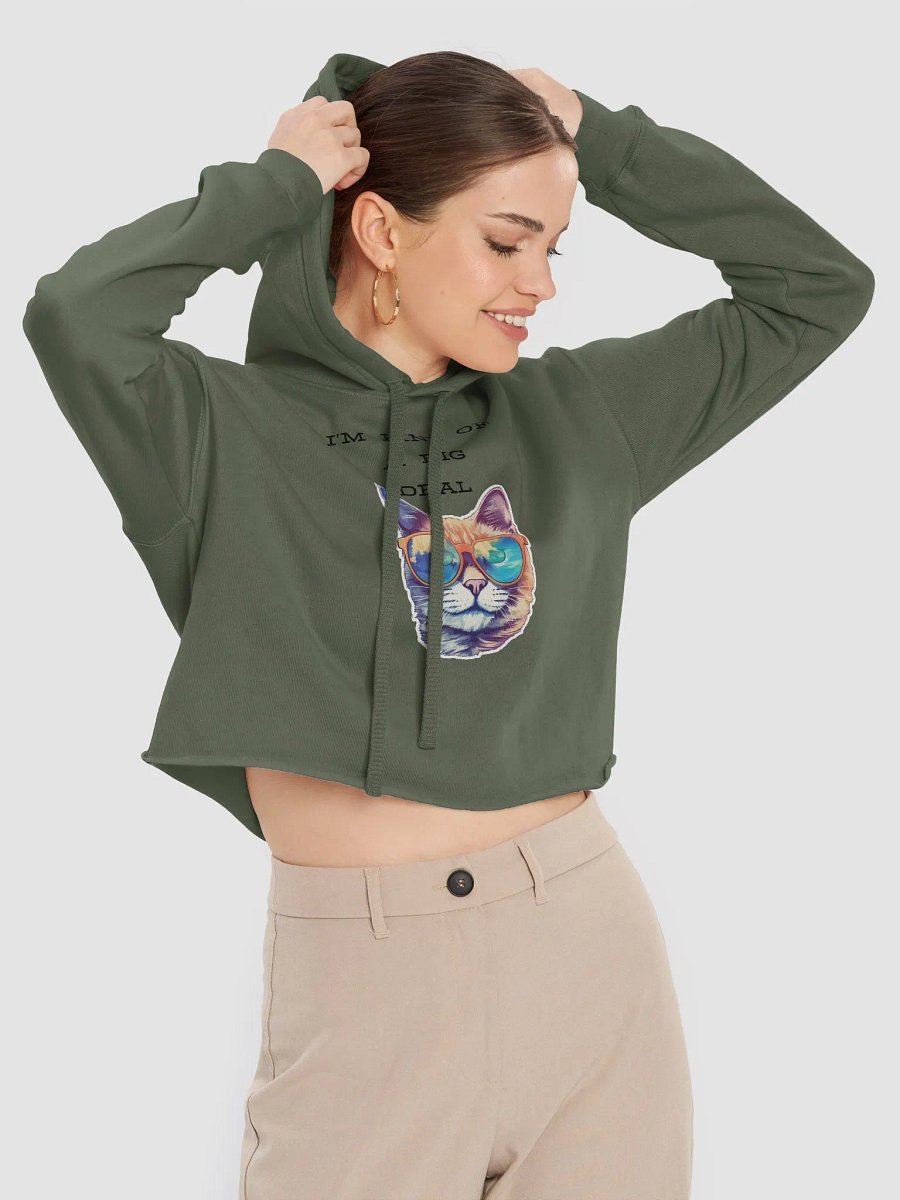 I'm kind of a big deal Fleece Crop Hoodie product image (5)