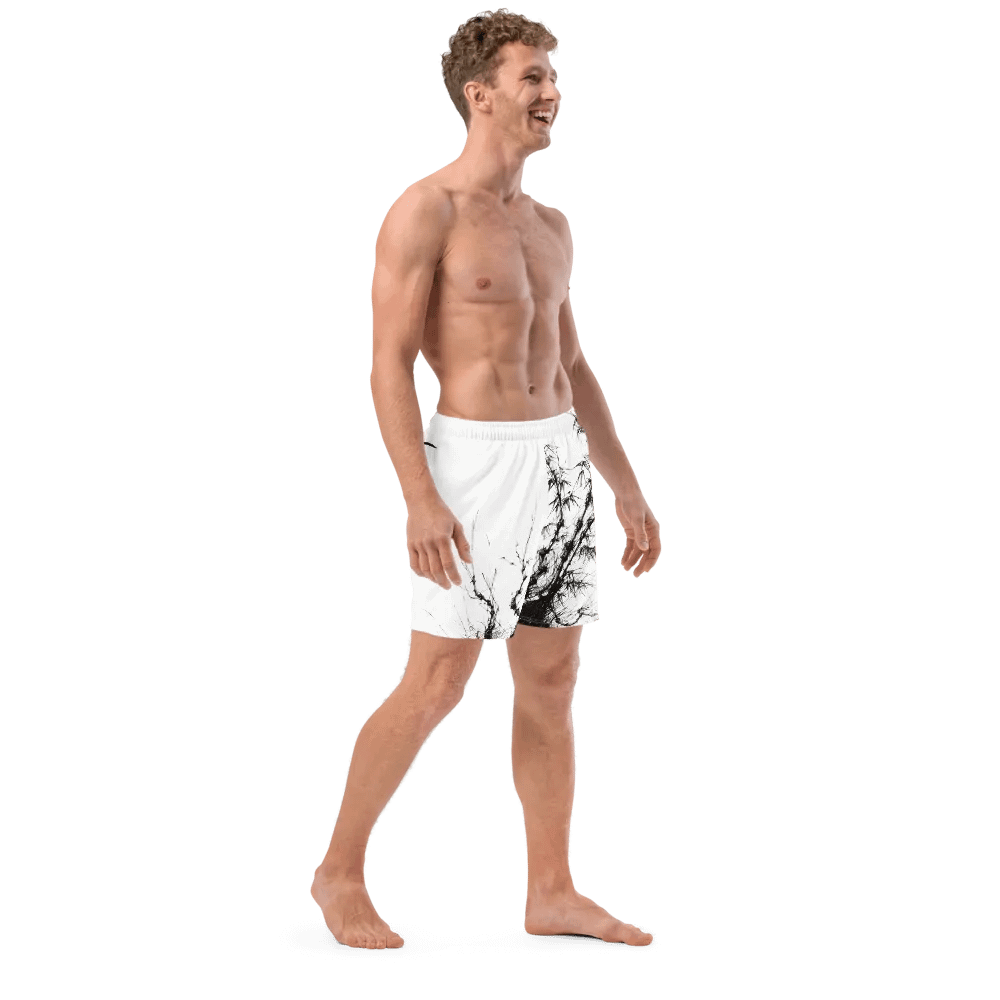 Bamboo Print Swim Trunks product image (12)
