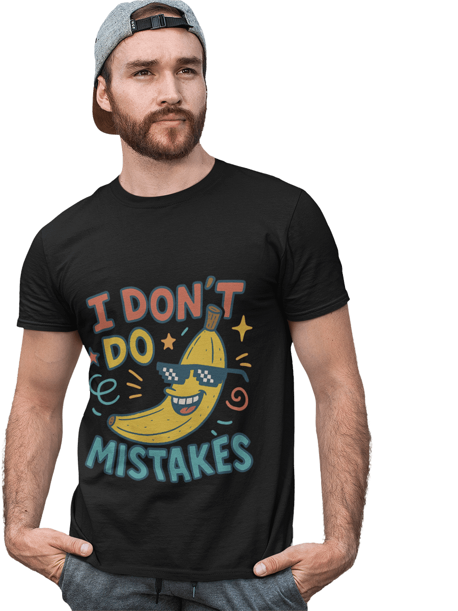 "I Don’t Do Mistakes" Funny Banana T-Shirt – Thug Life Glasses | Unisex, Cool, Viral Design product image (2)