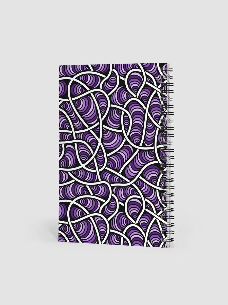 Weirdly Zen Spiral Notebook - Purple Maze product image (2)