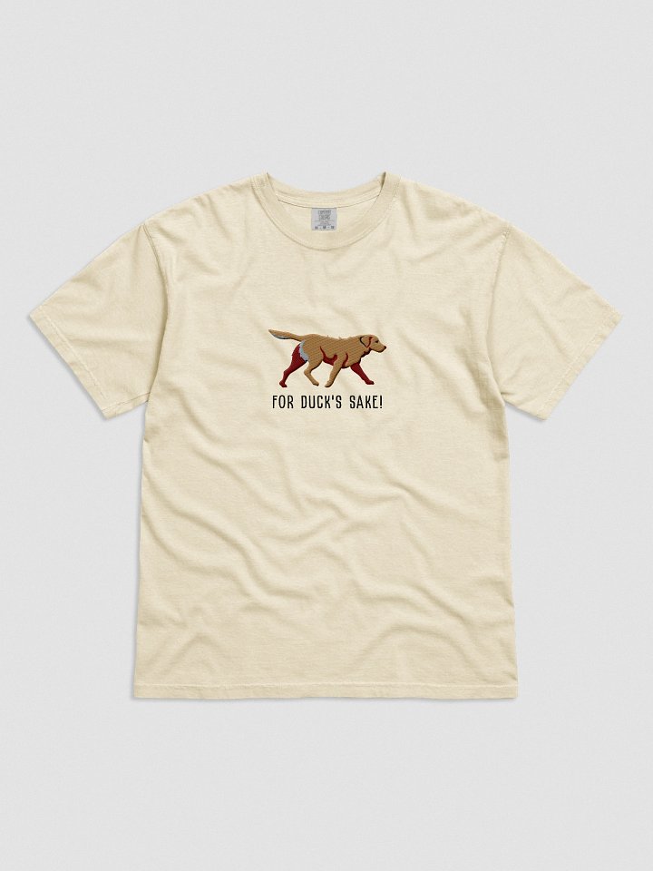 For Duck's Sake T-Shirt(Embroidered) of a Chesapeake Bay Retriever(Tan) product image (51)