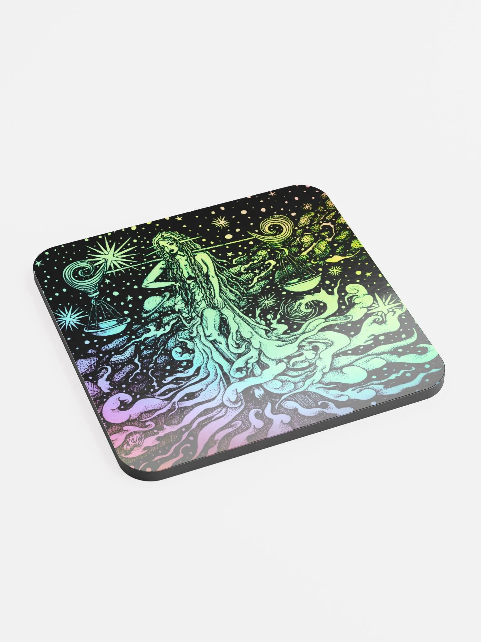 Limited edition Libra Zodiac coaster product image (2)