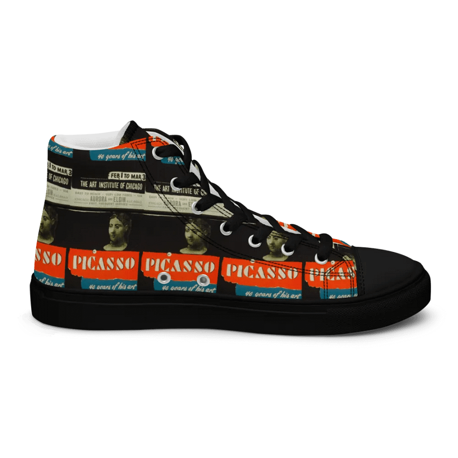 Picasso Art Poster Men's Canvas High Tops product image (12)