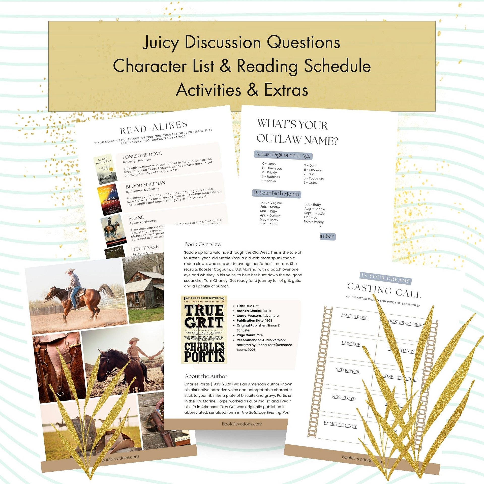 Book Club Guide for True Grit by Charles Portis product image (2)