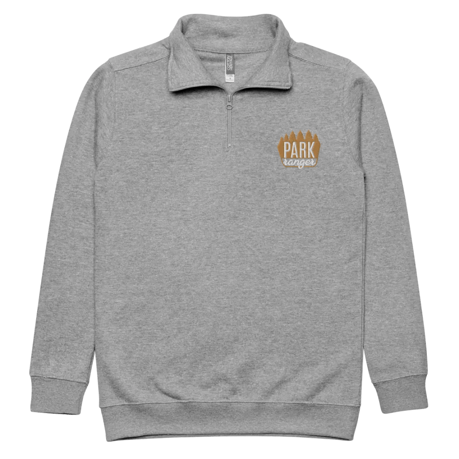 Park Ranger Badge Left Side Embroidery Half Zip product image (10)